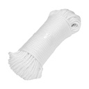 Piola de poliéster diamante de 4mmx30m blanca, madeja, FIERO