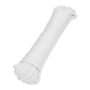 Piola de poliéster diamante de 5mmx30m blanca, madeja, FIERO