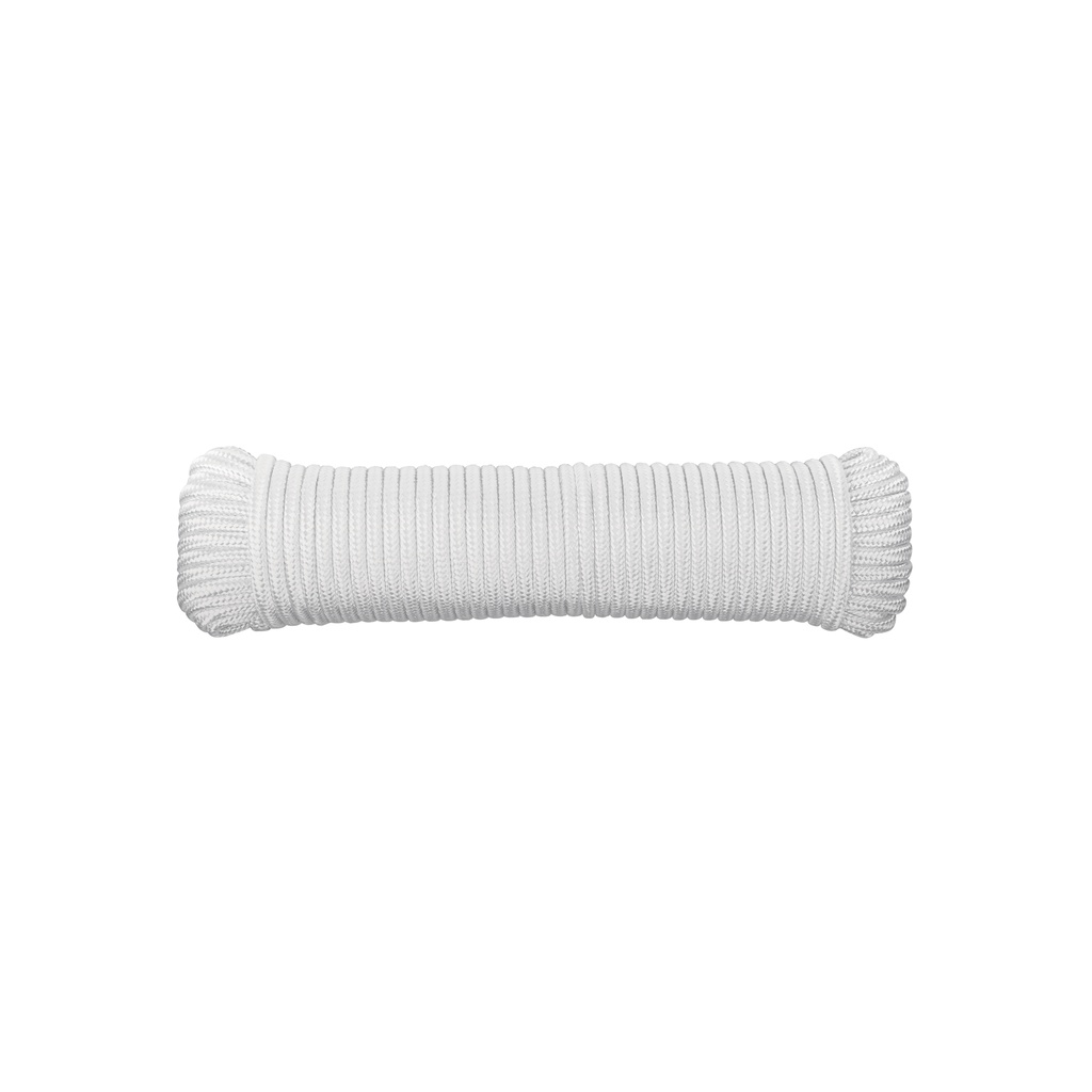 Piola de poliéster diamante de 6mmx30m blanca, madeja, FIERO