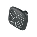 Regadera cuadrada de ABS 3-3/4' sin brazo, negro, BASIC
