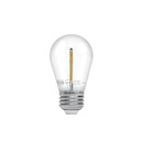 Foco LED filamento 1 W, S14, 2200K luz ambar, E26, VOLTECK