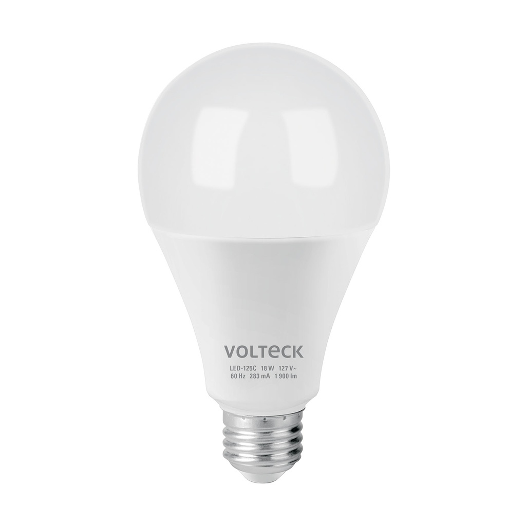Foco LED 18W (125W) A25, 3000K blanca cálida, 1900 lm, caja