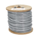 Metro de cable rígido 3/32' acero 7x7 recubierto PVC, 300 m
