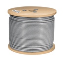 Metro cable flexible 3/16' acero 7x19 recubierto PVC, 300 m