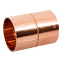 Cople de cobre 1-1/2', con ranura, FOSET