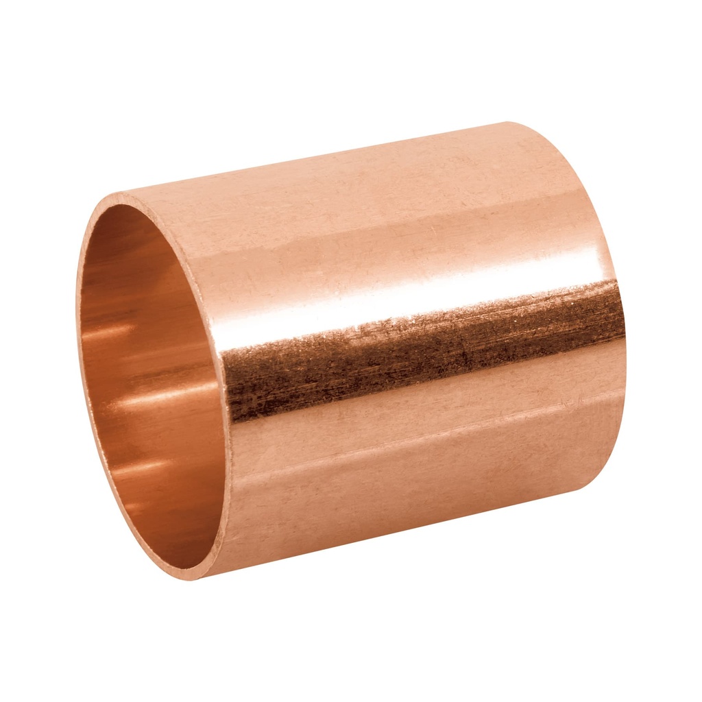 Cople de cobre 1-1/2', sin ranura, FOSET