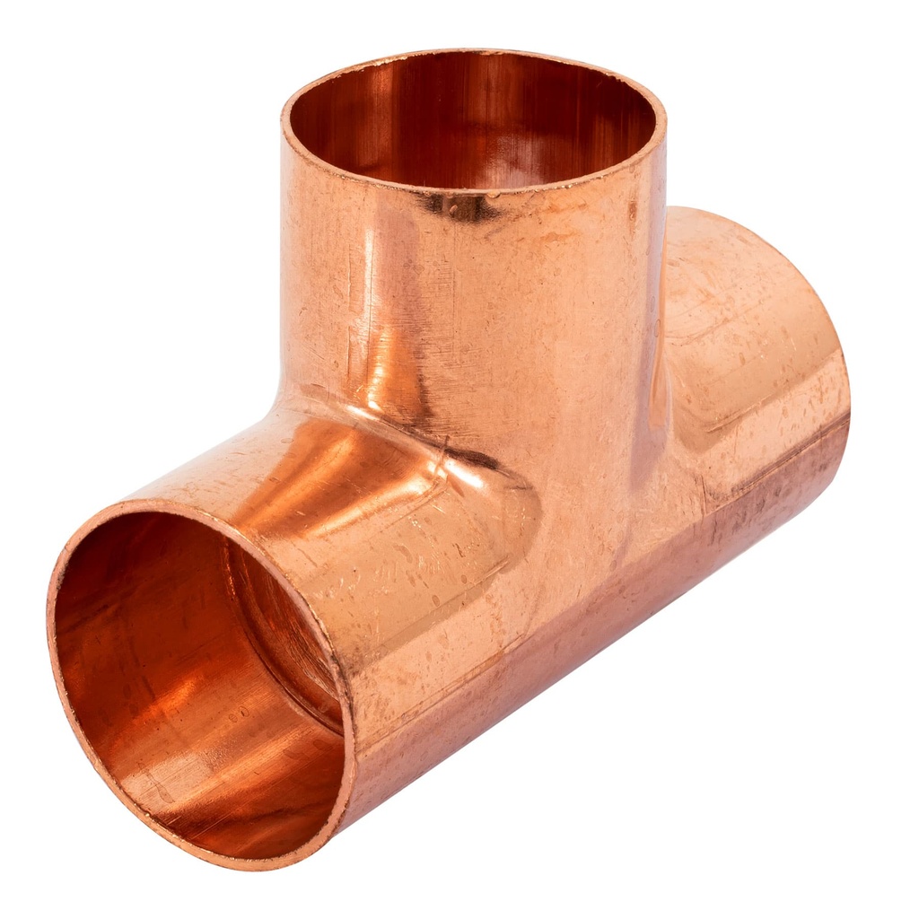 Tee sencilla de cobre 1-1/4', FOSET