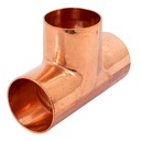 Tee sencilla de cobre 1-1/4', FOSET