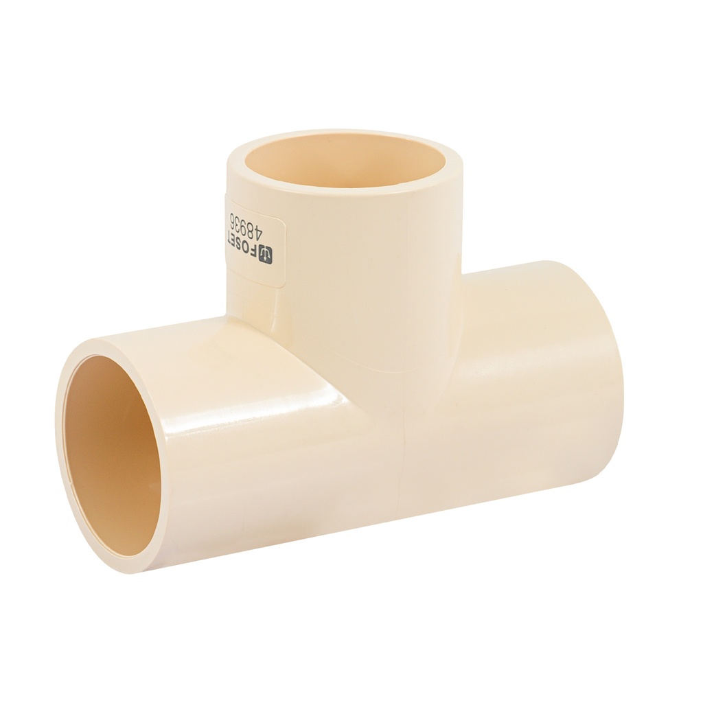 Tee sencilla de CPVC de 1-1/2', FOSET