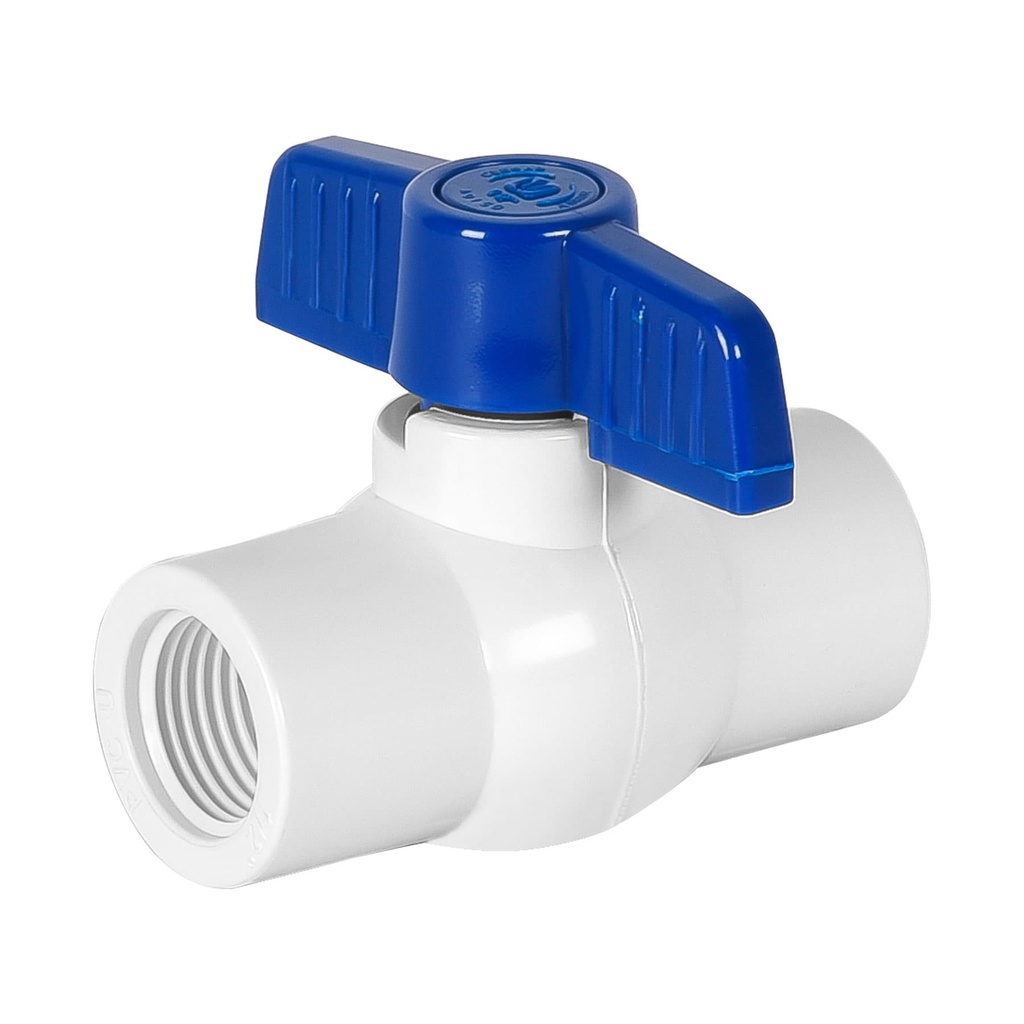 Válvula esfera de PVC 1/2' roscable, FOSET