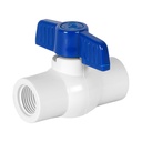 Válvula esfera de PVC 1/2' roscable, FOSET