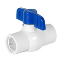 Válvula esfera de PVC 3/4' roscable, FOSET