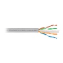 Metro de cable UTP CAT6, Bobina de 100m, gris, VOLTECK