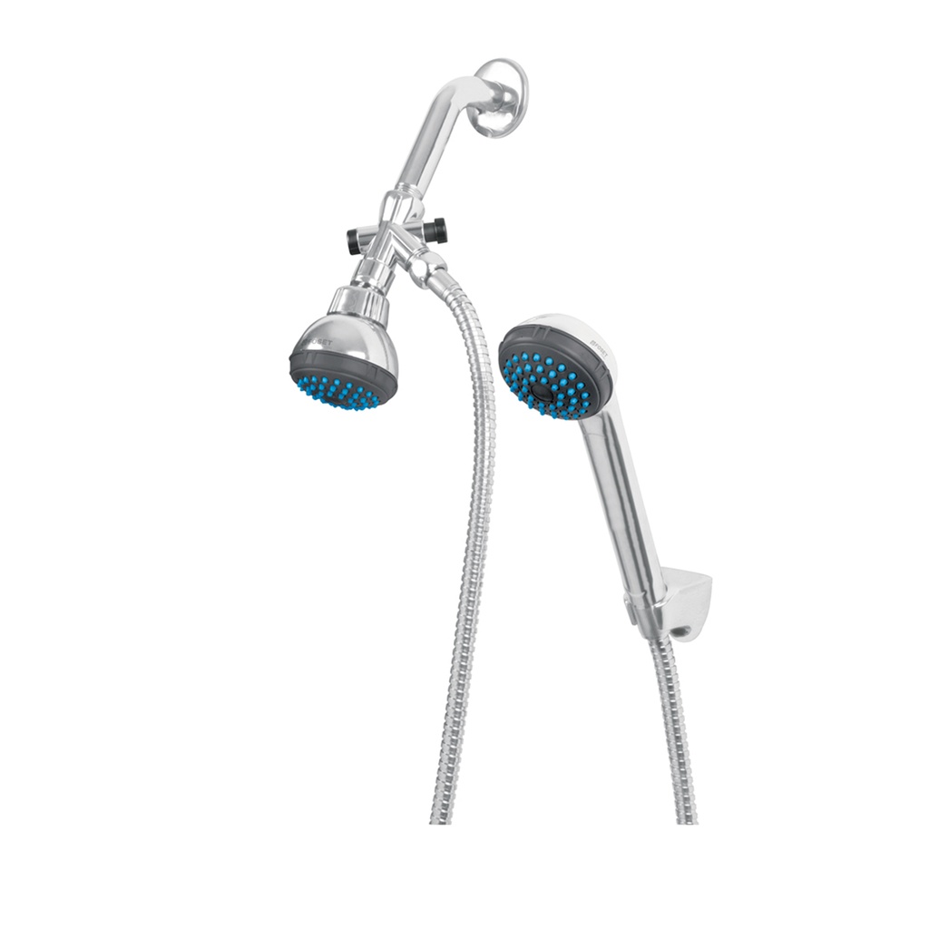 Regadera 2-1/2' con extensión tipo teléfono, FOSET BASIC