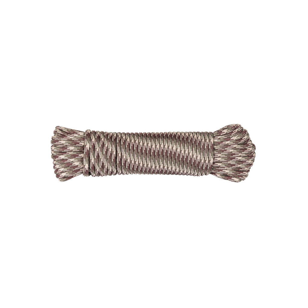 Piola de nylon paracord de 4mm x 15m camo, madeja, FIERO