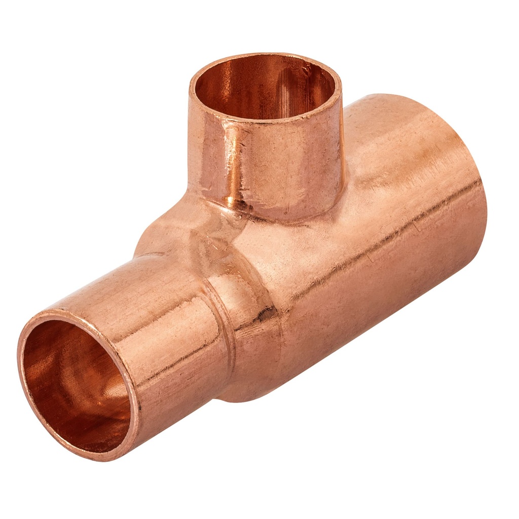 Tee reducida de cobre 3/4' x 1/2' x 1/2', FOSET