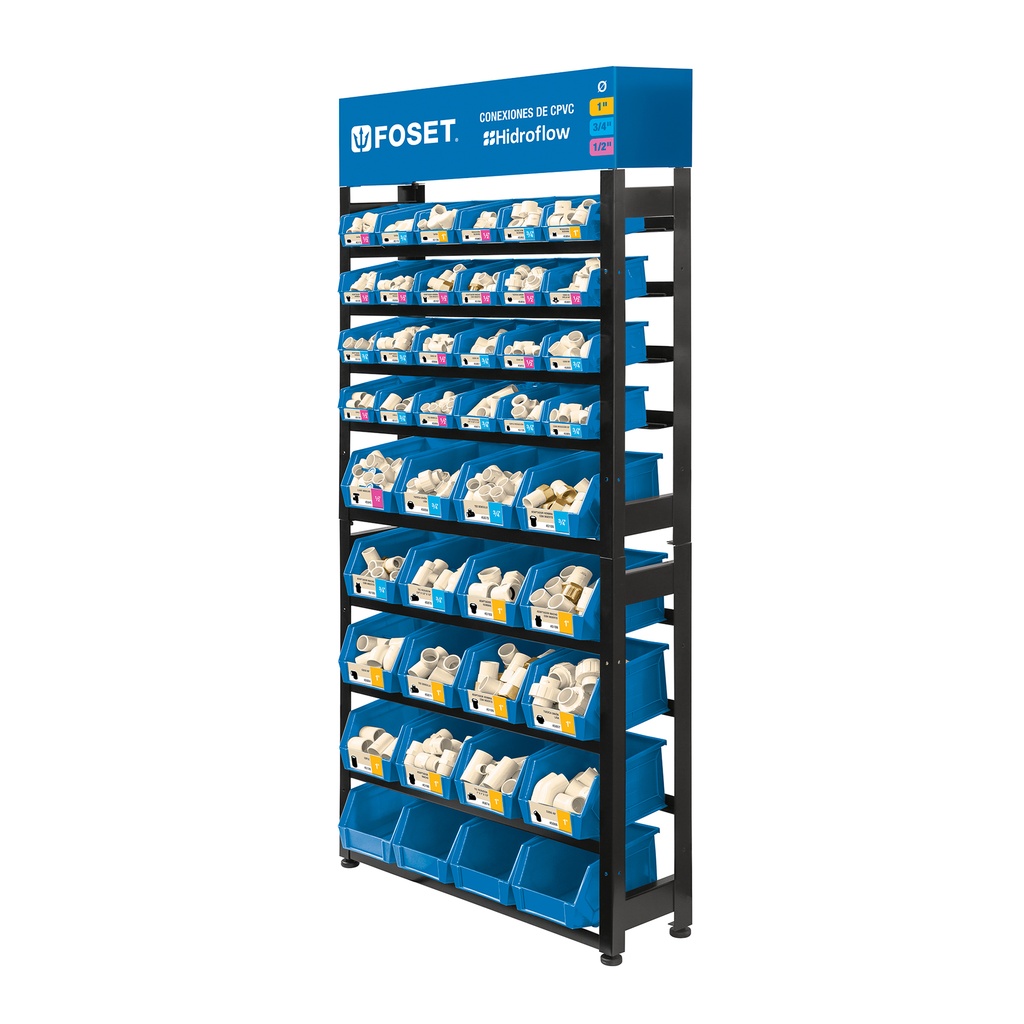 Rack con conexiones CPVC, FOSET