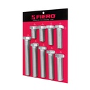 Exhibidor FIERO con tornillos tipo máquina, 3/4'