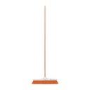 Cepillo para barrer cerda rígida de 40 cm, bastón de madera