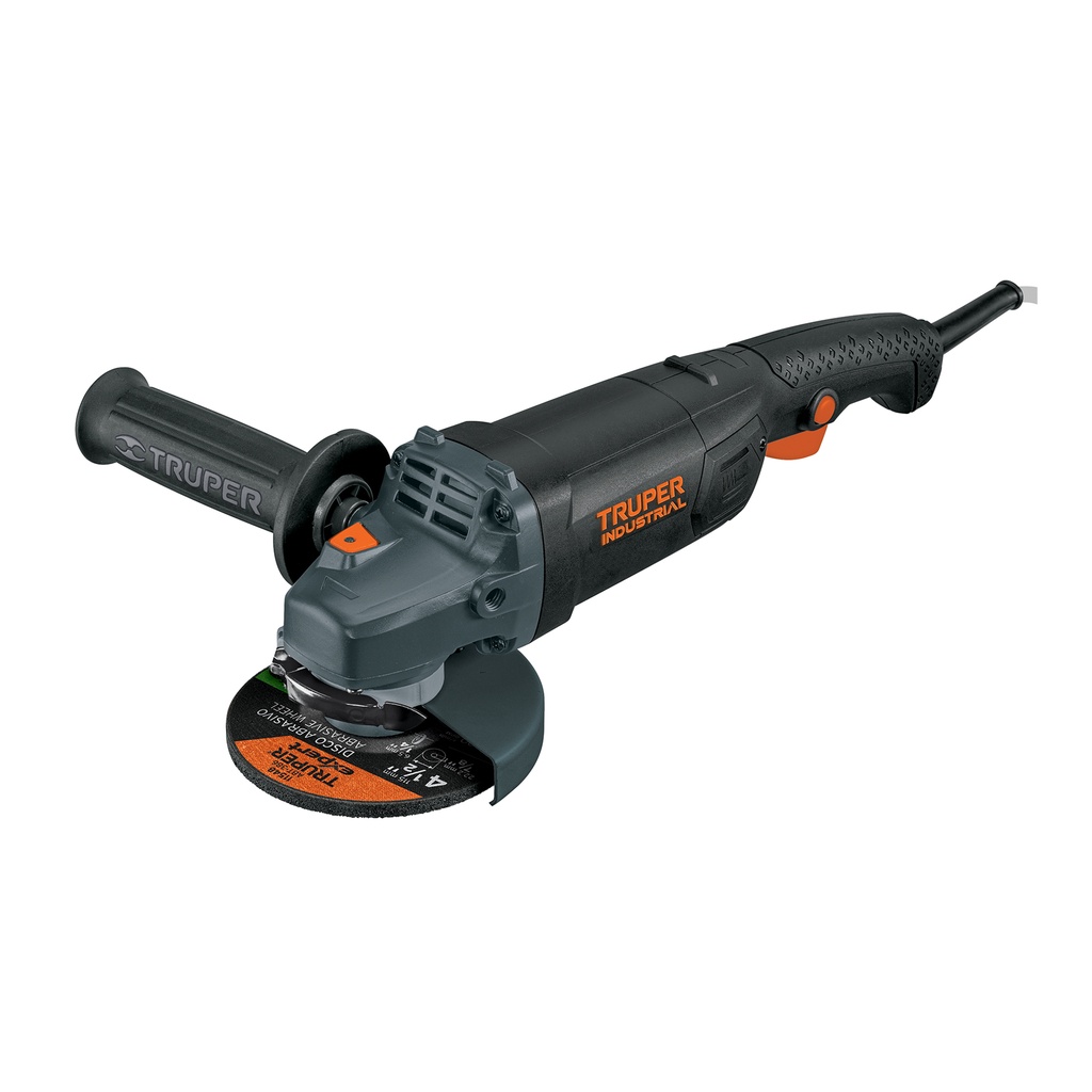 Esmeriladora angular 4-1/2', 1250W, TRUPER INDUSTRIAL