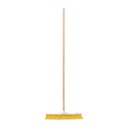 Cepillo para barrer cerda suave de 56 cm, bastón de madera