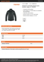 Chamarra acolchada térmica para hombre, negra, G, TRUPER