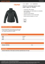 Chamarra acolchada térmica para mujer, negra, M, TRUPER
