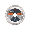 Disco de diamante de 4-1/2' x 2.2 mm, rin turbo, TRUPER