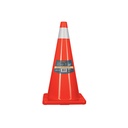 Cono de precaución de 70 cm de PVC con reflejante, TRUPER