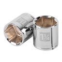 Dado de 1-1/4', 6 puntas, cuadro 1/2', TRUPER