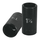 Dado largo impacto de 1-1/8', 6 puntas, cuadro 1/2', TRUPER