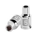 Dado de 5 mm, 6 puntas, cuadro 1/4', TRUPER