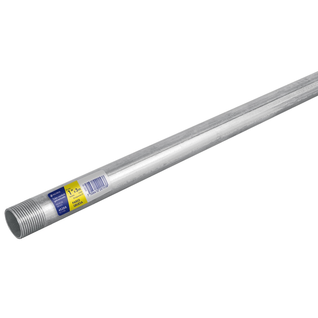 Tubo Conduit 1' pared gruesa (1.8 mm), et. amarilla, 3 m