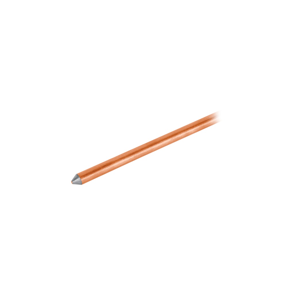 Varilla de 1.5 m, acero revestido de cobre, de 1/2' VOLTECK