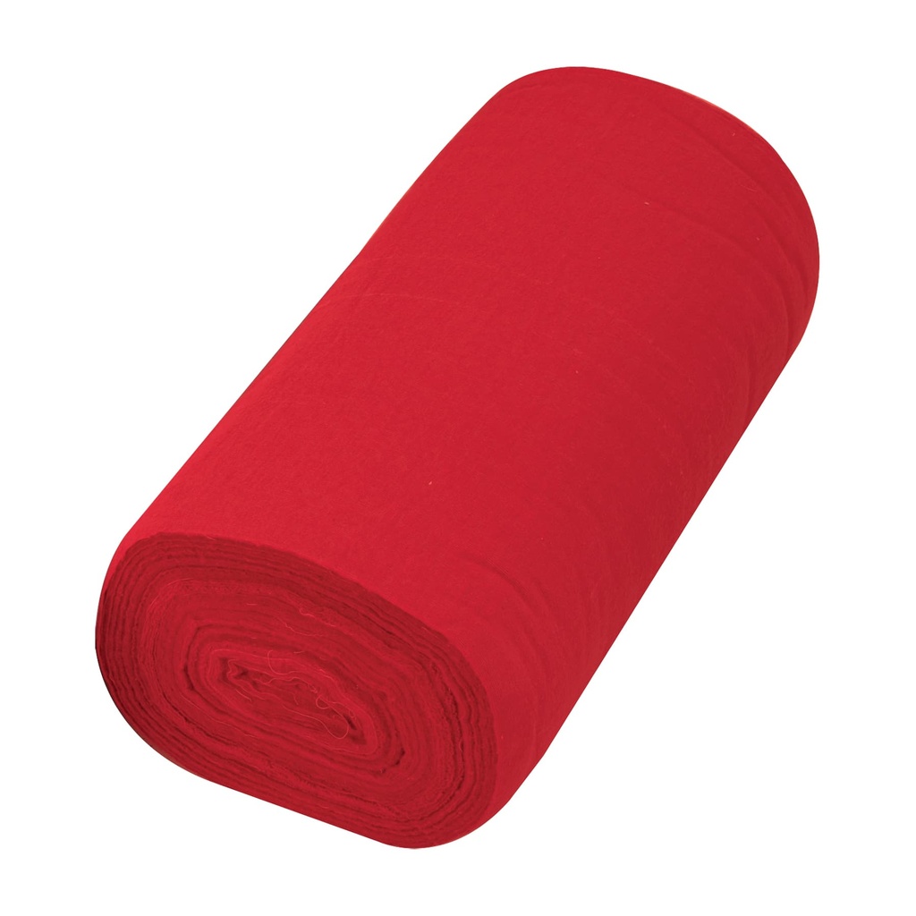 Rollo de 50 m de franela roja de algodón, KLINTEK
