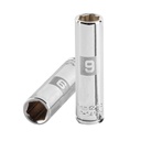 Dado largo de 9 mm, 6 puntas, cuadro 1/4', TRUPER
