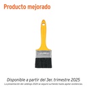 Brocha uso general de 2-1/2' con mango de plástico, PRETUL