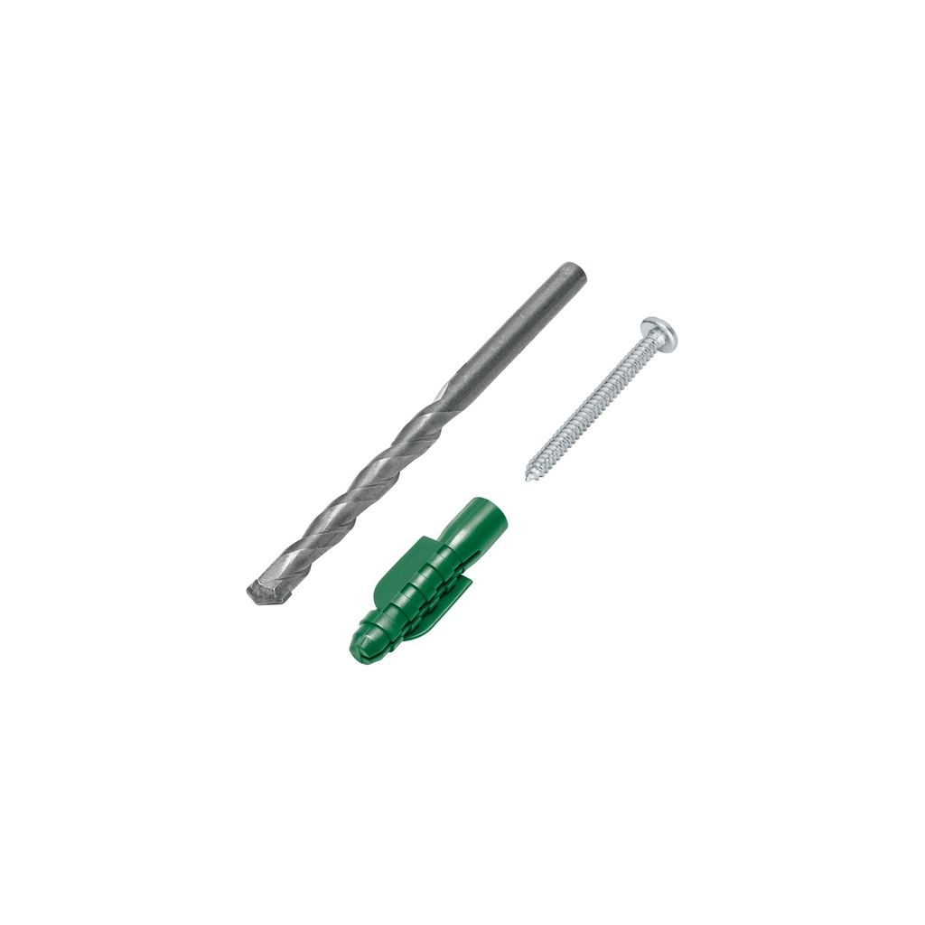 Kit de 20 taquetes 1/2' con pijas #14 y 1 broca 1/2', FIERO