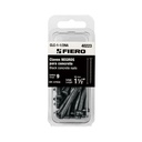 Blíster con 20 clavos negros para concreto 1-1/2', FIERO
