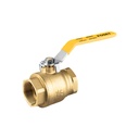 Válvula de esfera para gas, roscable, 1-1/2', alta presión