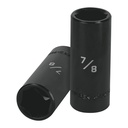 Dado largo impacto de 7/8', 6 puntas, cuadro 1/2', TRUPER