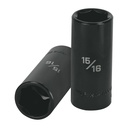Dado largo impacto de 15/16', 6 puntas, cuadro 1/2', TRUPER