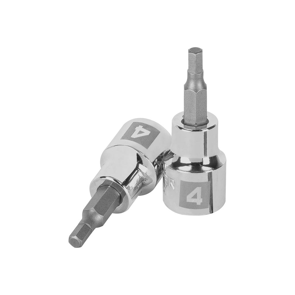 Dado punta hexagonal de 4 mm, cuadro 3/8', TRUPER