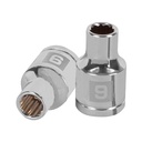 Dado de 9 mm, 12 puntas, cuadro 1/2', TRUPER