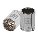 Dado de 21 mm, 12 puntas, cuadro 1/2', TRUPER