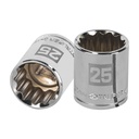 Dado de 25 mm, 12 puntas, cuadro 1/2', TRUPER