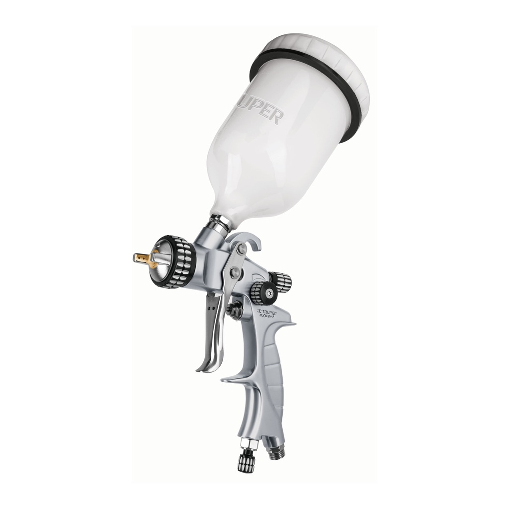 Pistola p/pintar gravedad HVLP vaso plástico, 1.4 mm, EXPERT