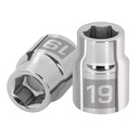 Dado de 19 mm, 6 puntas, cuadro 3/4', TRUPER