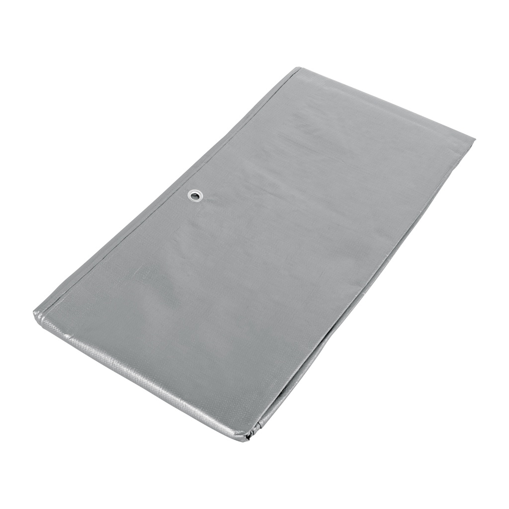 Lona de polietileno reforzada 2 x 3 m, gris, 180g/m2, TRUPER