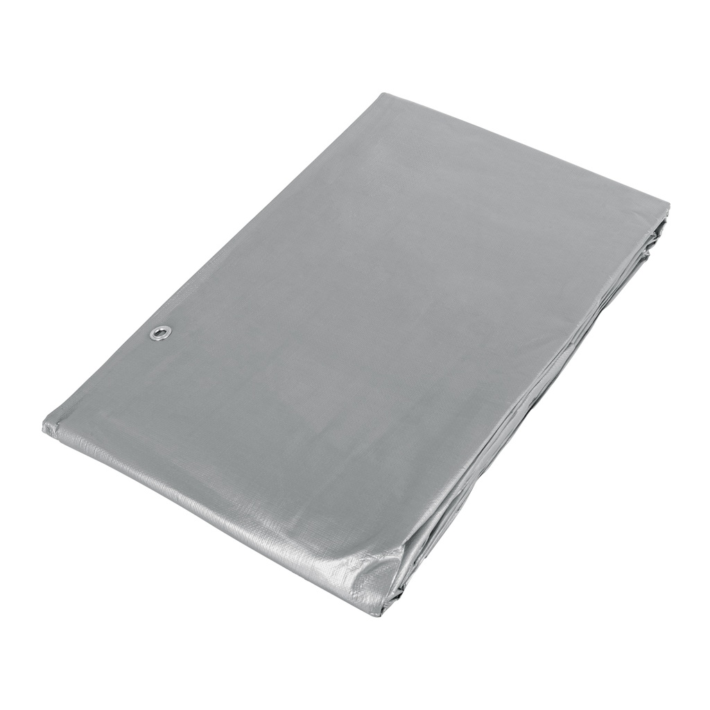 Lona de polietileno reforzada 4 x 6 m, gris, 180g/m2, TRUPER